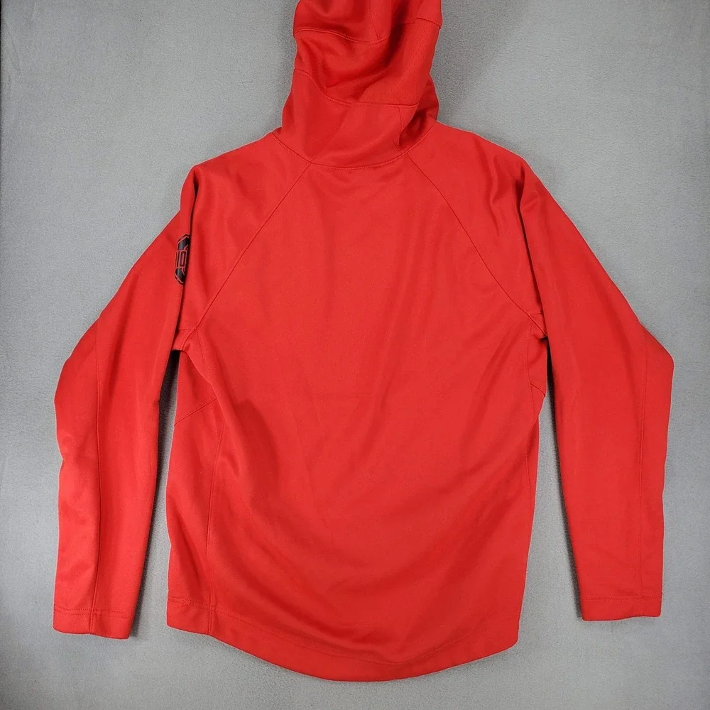 Nike Hoodie Men M Red Ohio State Buckeyes Dri-FIT Pullover Sweatshirt DD6263-657